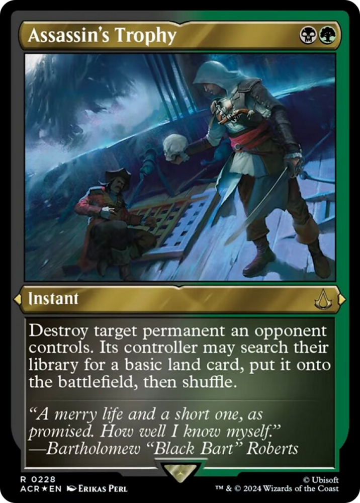 Assassin's Trophy (Foil Etched) [Assassin's Creed] Magic: The Gathering