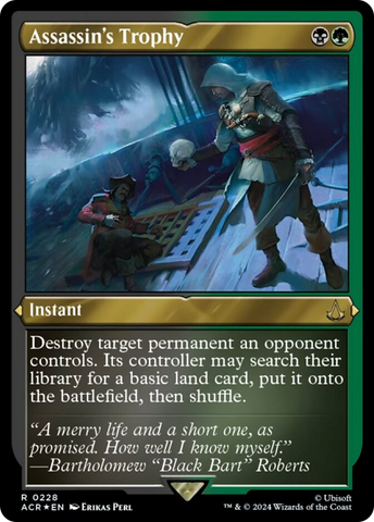 Assassin's Trophy (Foil Etched) [Assassin's Creed] Magic: The Gathering