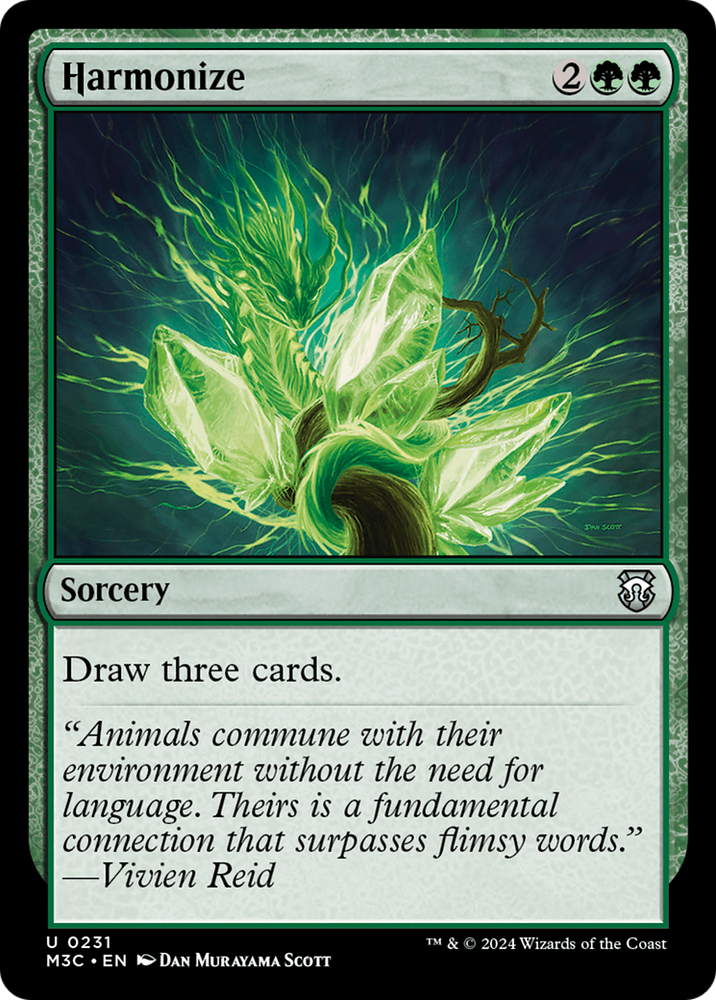 Harmonize (Ripple Foil) [Modern Horizons 3 Commander] Magic: The Gathering