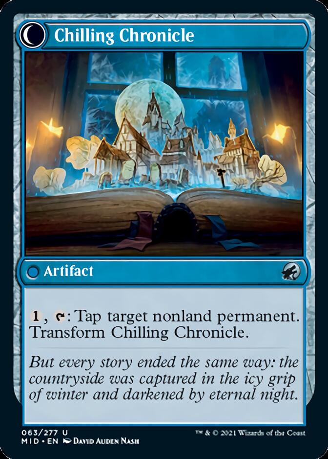 Mysterious Tome // Chilling Chronicle [Innistrad: Midnight Hunt] Magic: The Gathering