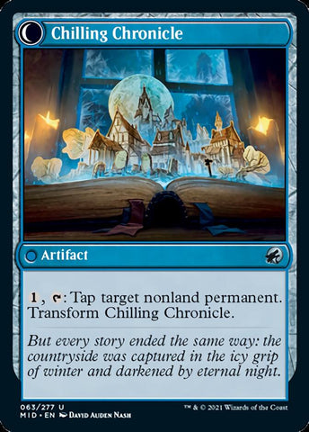 Mysterious Tome // Chilling Chronicle [Innistrad: Midnight Hunt] Magic: The Gathering