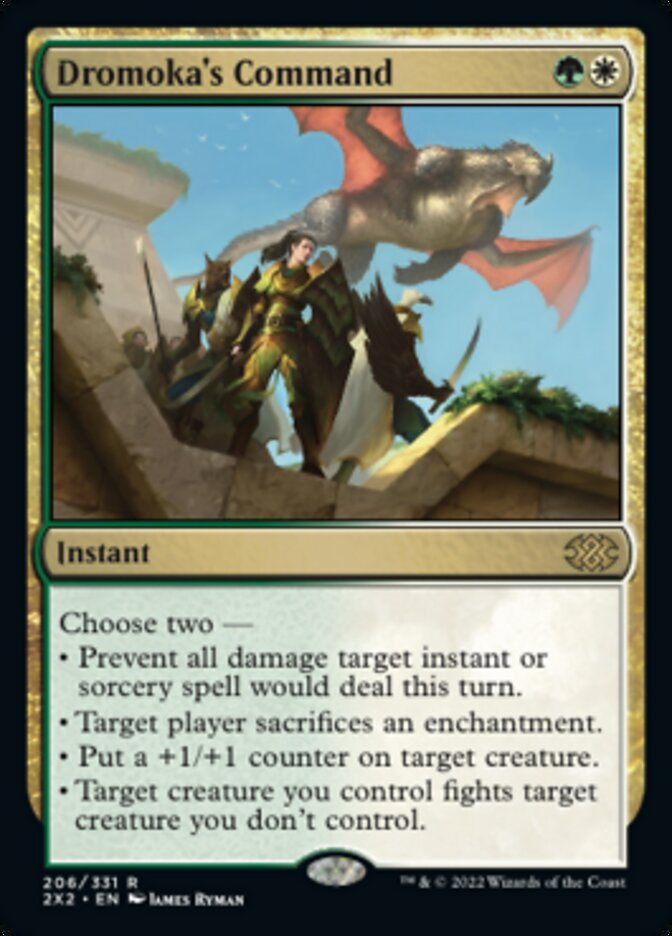 Dromoka's Command [Double Masters 2022] Magic: The Gathering