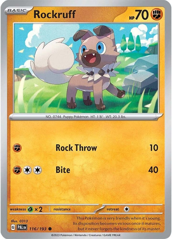 Rockruff (116/193) [Scarlet & Violet: Paldea Evolved] Pokémon