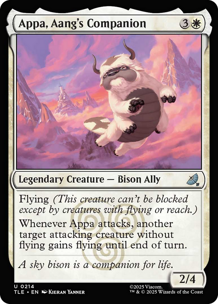 Appa, Aang's Companion [Avatar: The Last Airbender: Eternal-Legal] Magic: The Gathering