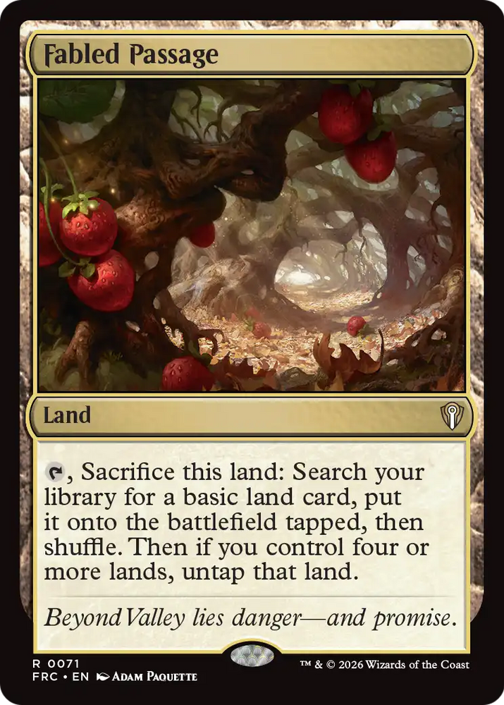 Fabled Passage [Reality Fracture Commander] Magic: The Gathering