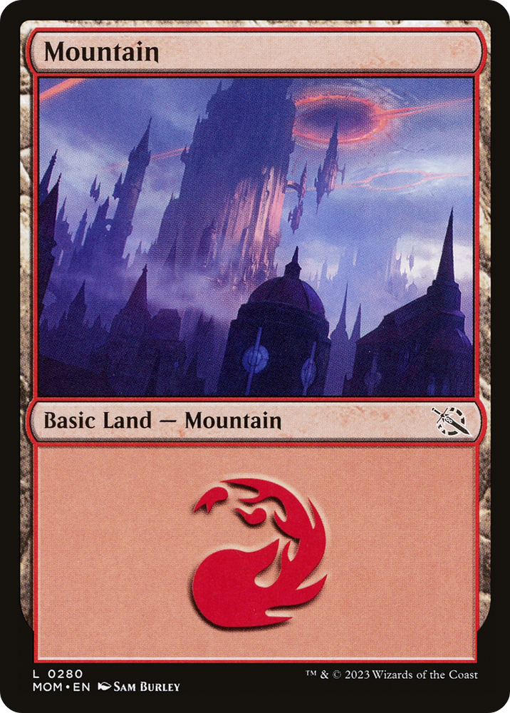 Mountain (280) [March of the Machine] Magic: The Gathering
