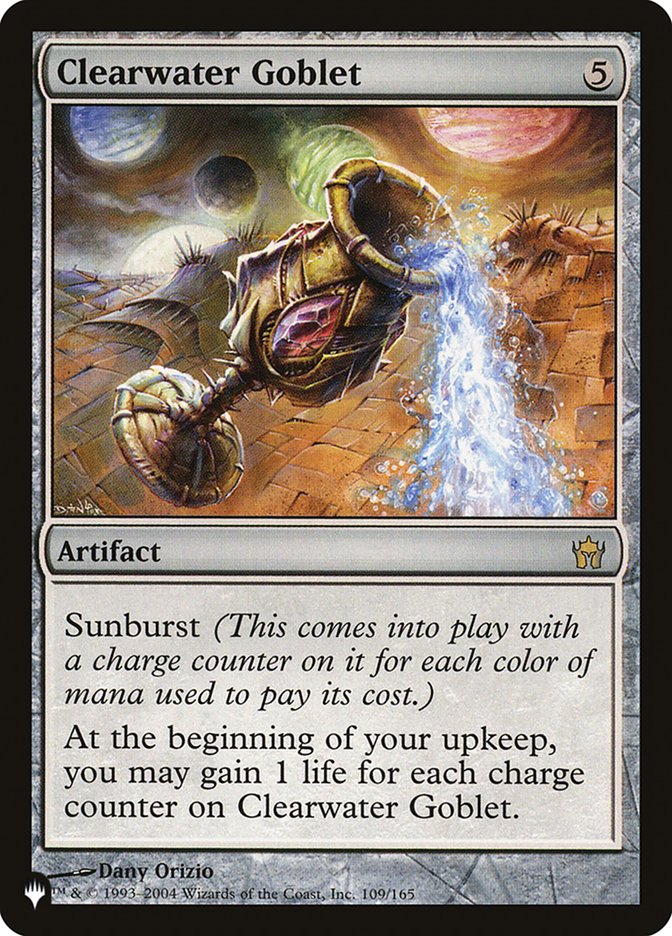 Clearwater Goblet [The List] Magic: The Gathering