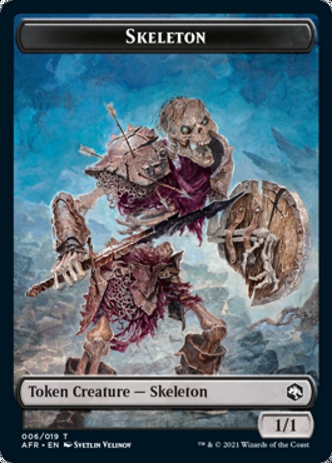 Lost Mine of Phandelver // Skeleton Double-Sided Token [Dungeons & Dragons: Adventures in the Forgotten Realms Tokens] Magic: The Gathering