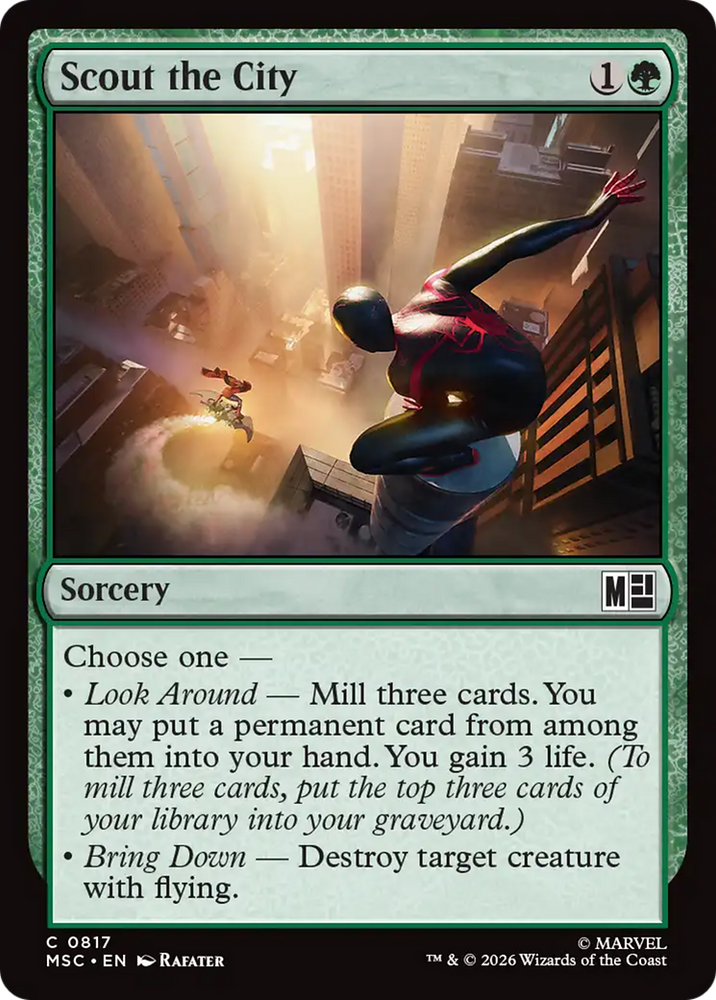 Scout the City [Marvel Super Heroes Commander] Magic: The Gathering