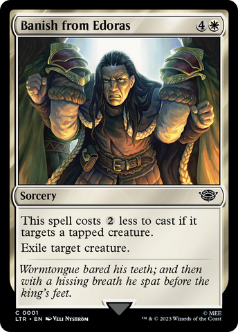 Banish from Edoras [The Lord of the Rings: Tales of Middle-Earth] Magic: The Gathering