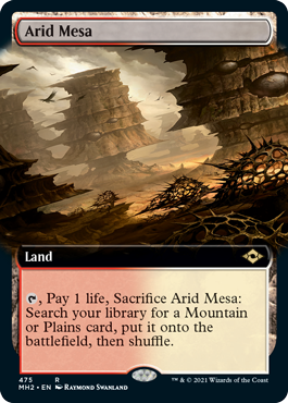 Arid Mesa (Extended Art) [Modern Horizons 2] Magic: The Gathering