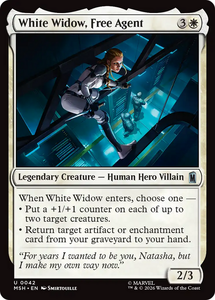 White Widow, Free Agent [Marvel Super Heroes] Magic: The Gathering