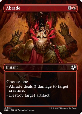 Abrade (Borderless) [Innistrad Remastered] Magic: The Gathering