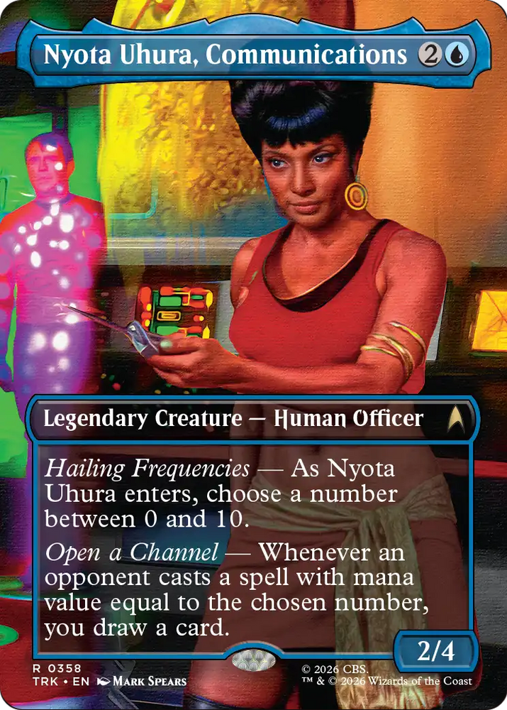 Nyota Uhura, Communications Officer (Borderless) [Star Trek] Magic: The Gathering