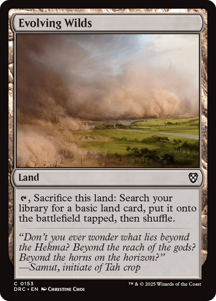 Evolving Wilds [Aetherdrift Commander] Magic: The Gathering