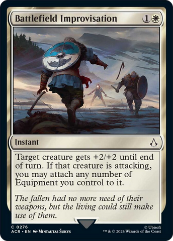 Battlefield Improvisation [Assassin's Creed] Magic: The Gathering