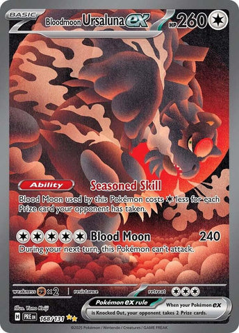Bloodmoon Ursaluna ex (168/131) [Scarlet & Violet: Prismatic Evolutions] Pokémon