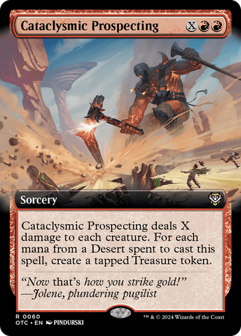 Cataclysmic Prospecting (Extended Art) [Outlaws of Thunder Junction Commander] Magic: The Gathering