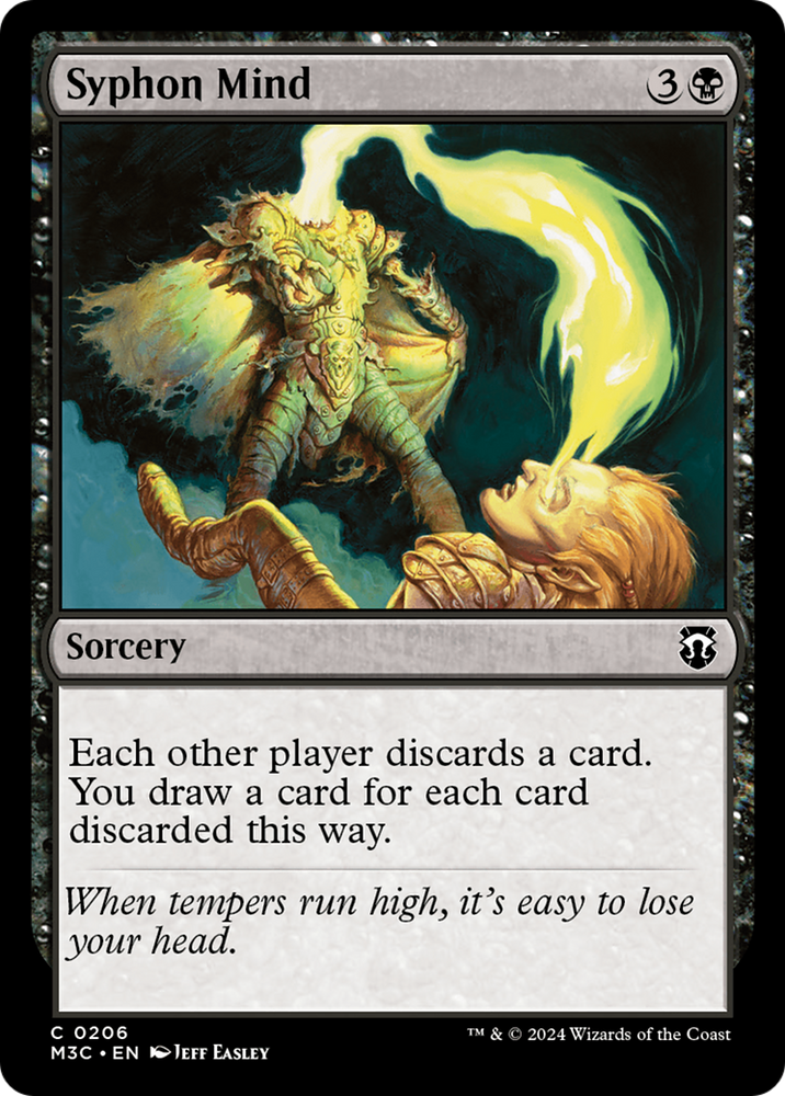 Syphon Mind (Ripple Foil) [Modern Horizons 3 Commander] Magic: The Gathering
