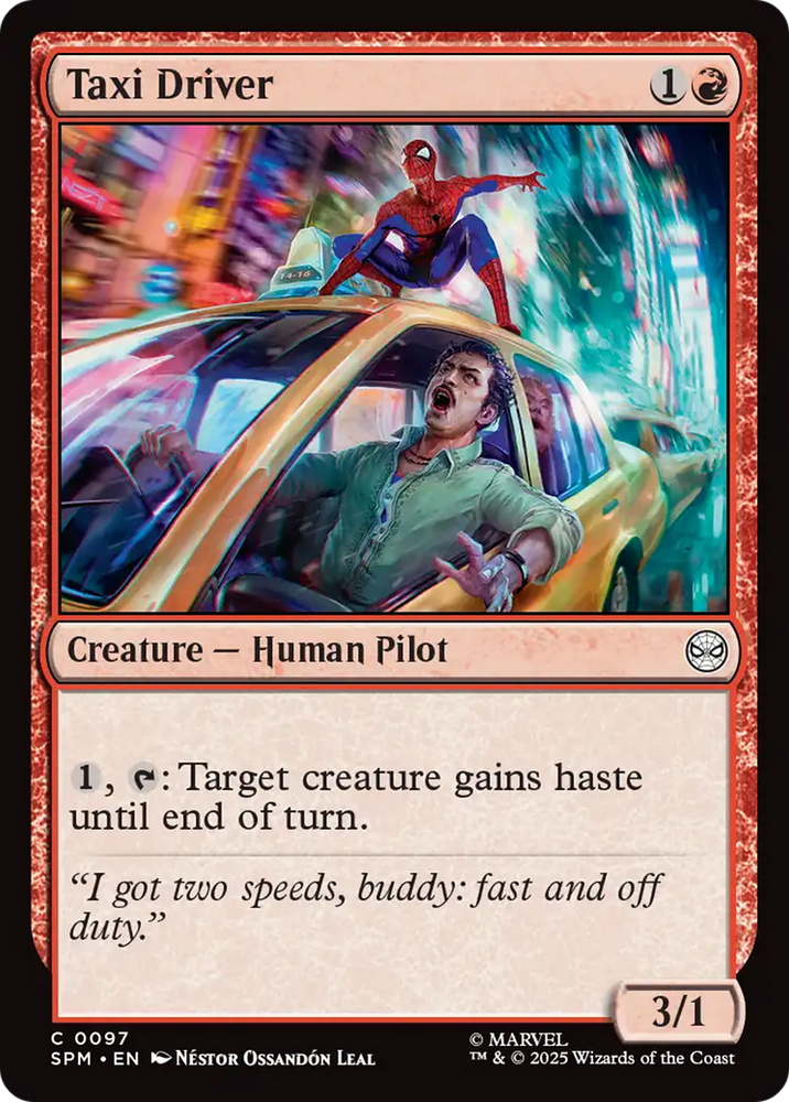 Taxi Driver [Marvel's Spider-Man] Magic: The Gathering