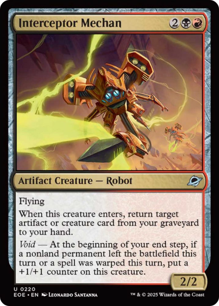 Interceptor Mechan [Edge of Eternities] Magic: The Gathering