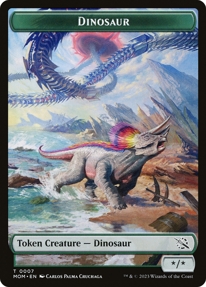 Citizen // Dinosaur Double-Sided Token [The List] Magic: The Gathering