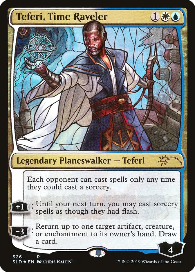 Teferi, Time Raveler (Stained Glass) [Secret Lair Drop Promos] Magic: The Gathering
