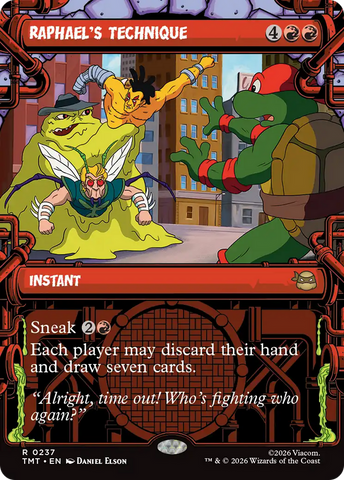 Raphael's Technique (Showcase) [Teenage Mutant Ninja Turtles] Magic: The Gathering