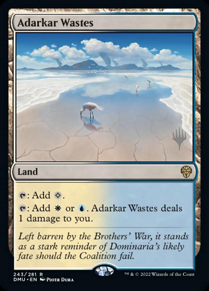Adarkar Wastes (Promo Pack) [Dominaria United Promos] Magic: The Gathering