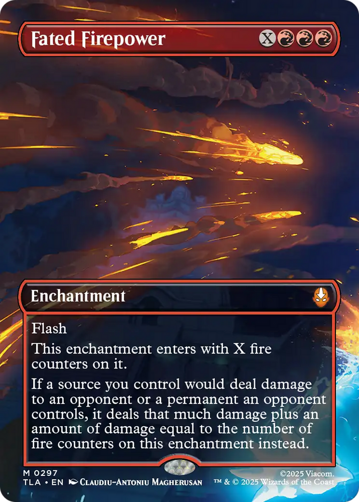 Fated Firepower (Borderless) [Avatar: The Last Airbender] Magic: The Gathering
