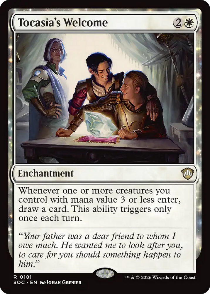 Tocasia's Welcome [Secrets of Strixhaven Commander] Magic: The Gathering