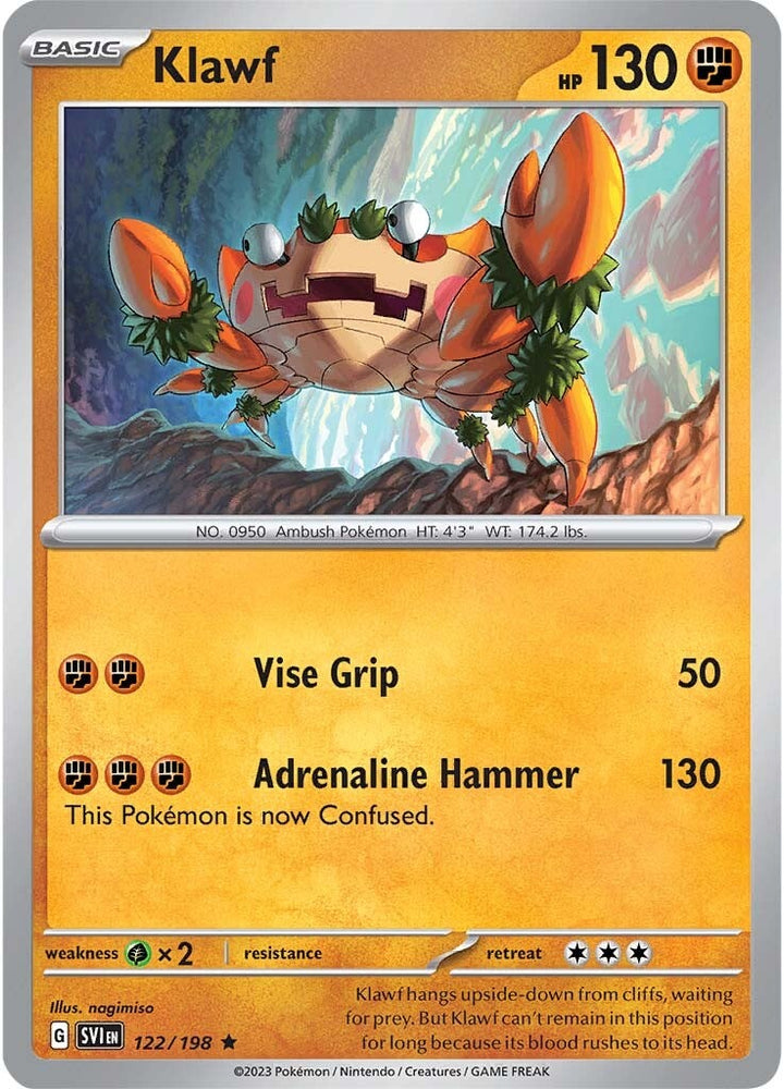 Klawf (122/198) [Scarlet & Violet: Base Set] Pokémon