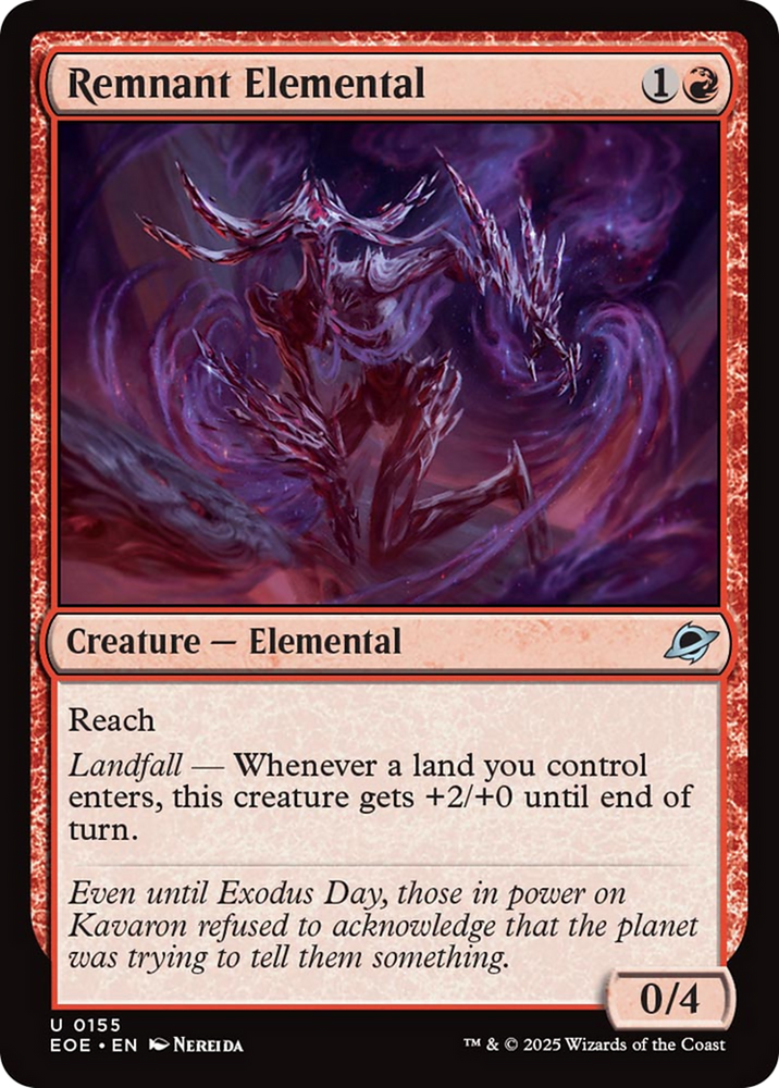 Remnant Elemental [Edge of Eternities] Magic: The Gathering