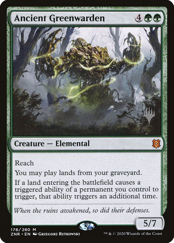 Ancient Greenwarden (Promo Pack) [Zendikar Rising Promos] Magic: The Gathering