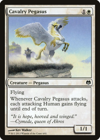 Cavalry Pegasus [Duel Decks: Heroes vs. Monsters] Magic: The Gathering