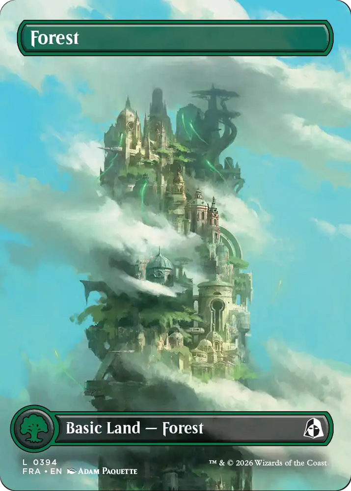Forest (Borderless) (0394) [Reality Fracture] Magic: The Gathering