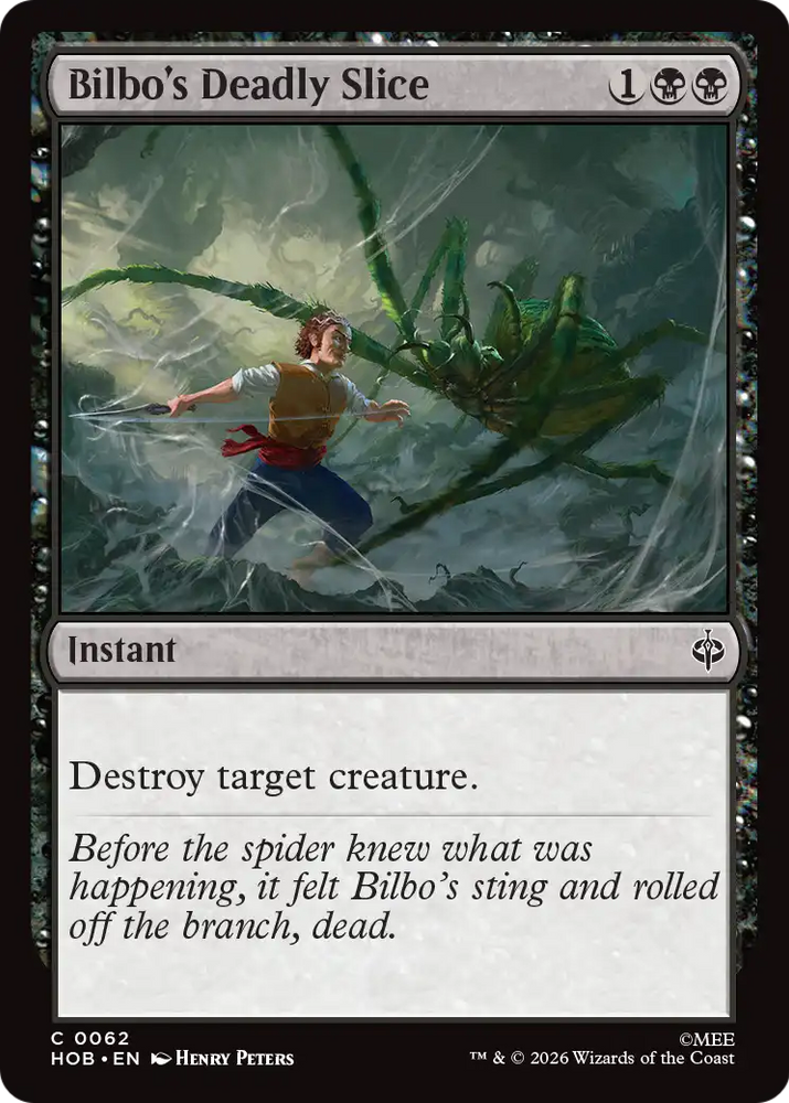 Bilbo's Deadly Slice [The Hobbit] Magic: The Gathering