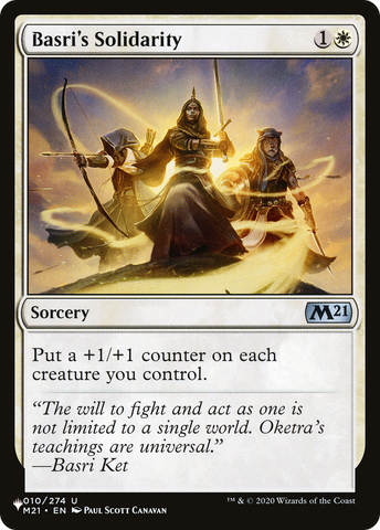 Basri's Solidarity [The List] Magic: The Gathering