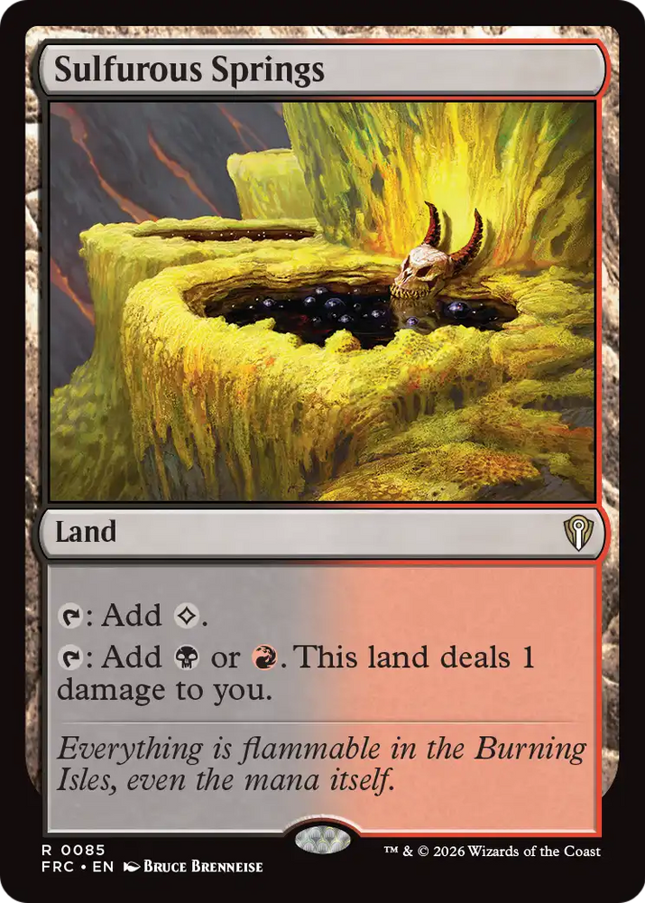 Sulfurous Springs [Reality Fracture Commander] Magic: The Gathering