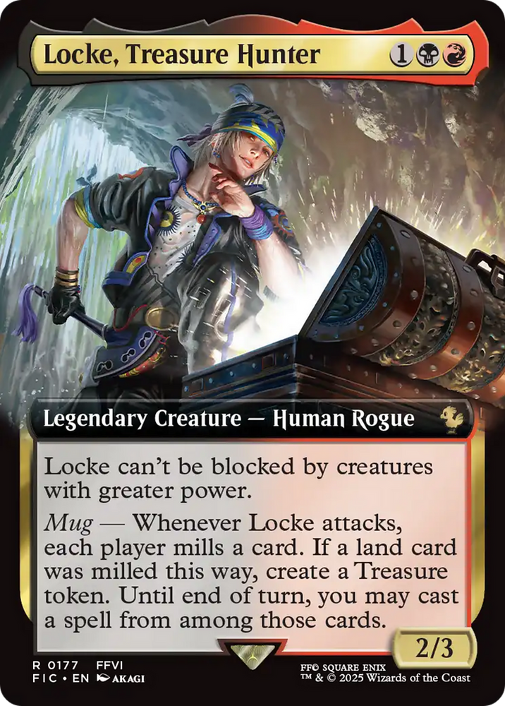 Locke, Treasure Hunter (Extended Art) [FINAL FANTASY Commander] Magic: The Gathering