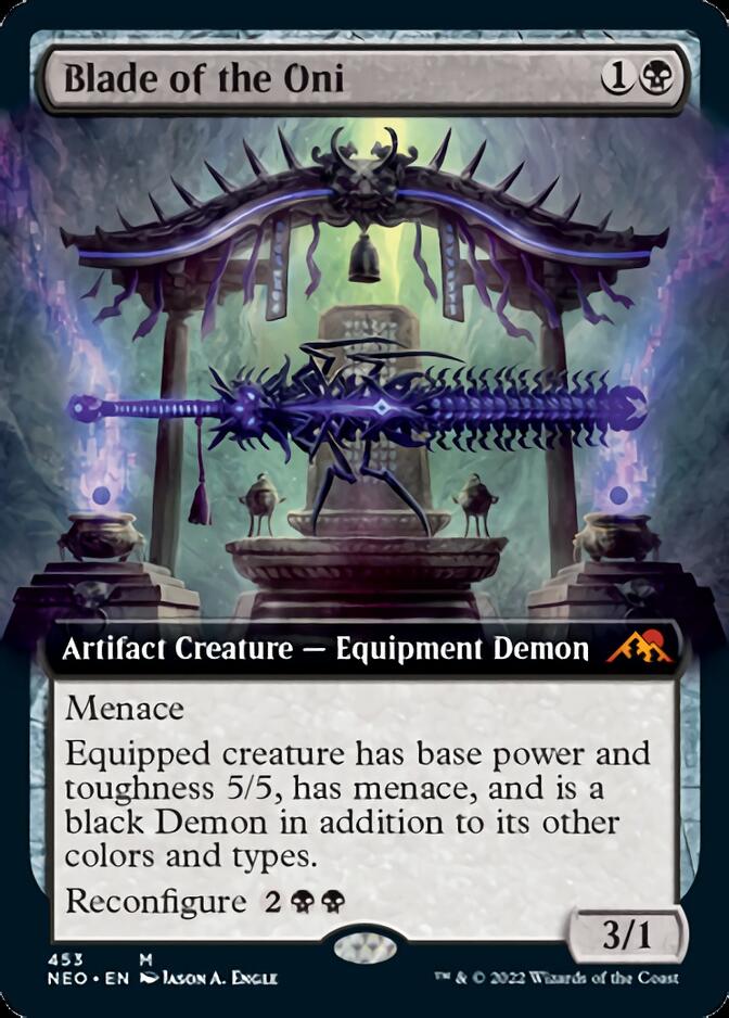 Blade of the Oni (Extended Art) [Kamigawa: Neon Dynasty] Magic: The Gathering
