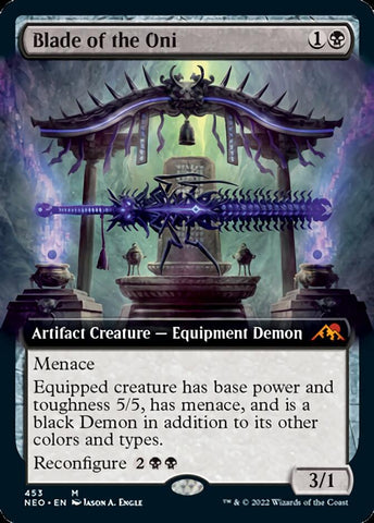 Blade of the Oni (Extended Art) [Kamigawa: Neon Dynasty] Magic: The Gathering