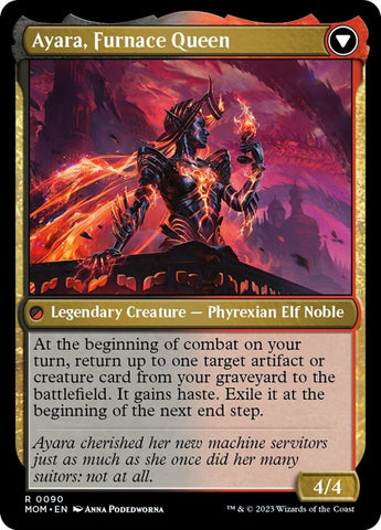 Ayara, Widow of the Realm // Ayara, Furnace Queen [March of the Machine] Magic: The Gathering