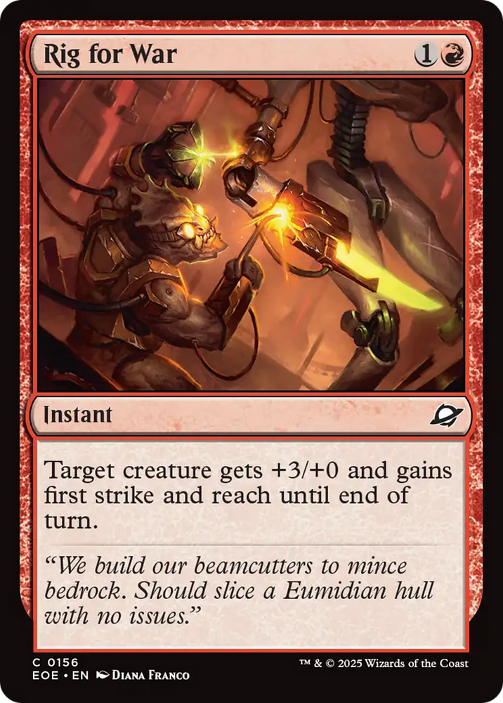 Rig for War [Edge of Eternities] Magic: The Gathering