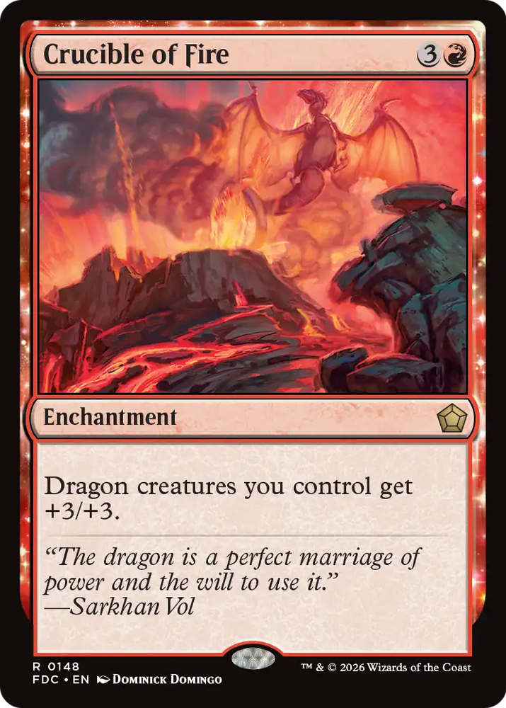 Crucible of Fire [Foundations Commander] Magic: The Gathering