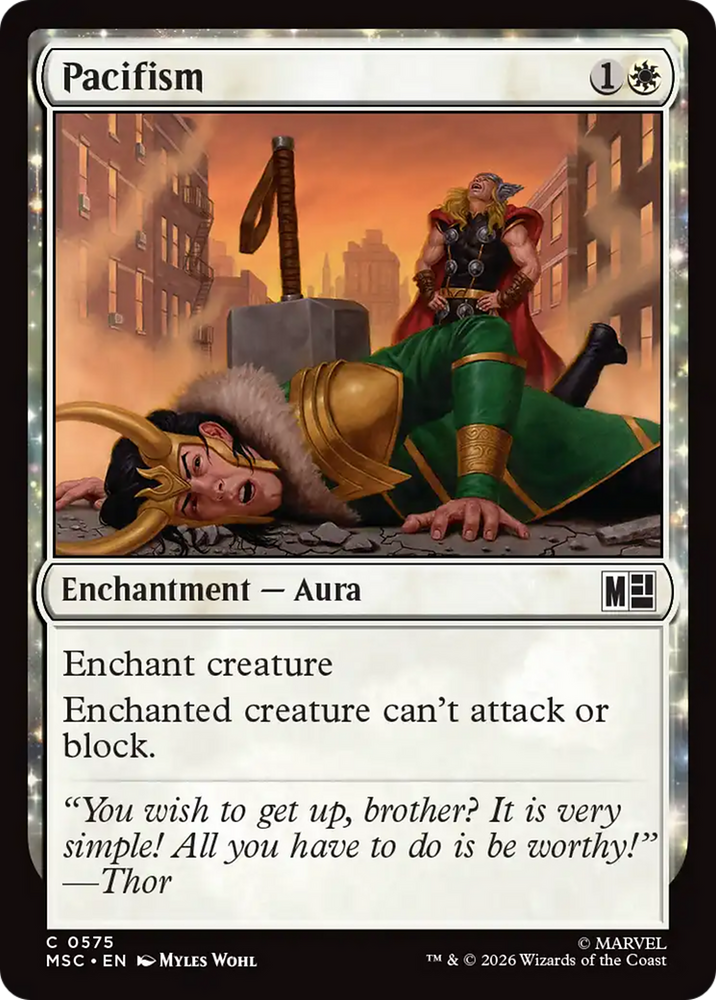 Pacifism [Marvel Super Heroes Commander] Magic: The Gathering