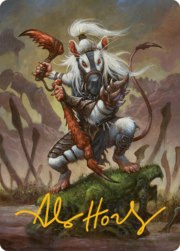 Ink-Eyes, Servant of Oni Art Card (Gold-Stamped Signature) [Bloomburrow Art Series] Magic: The Gathering