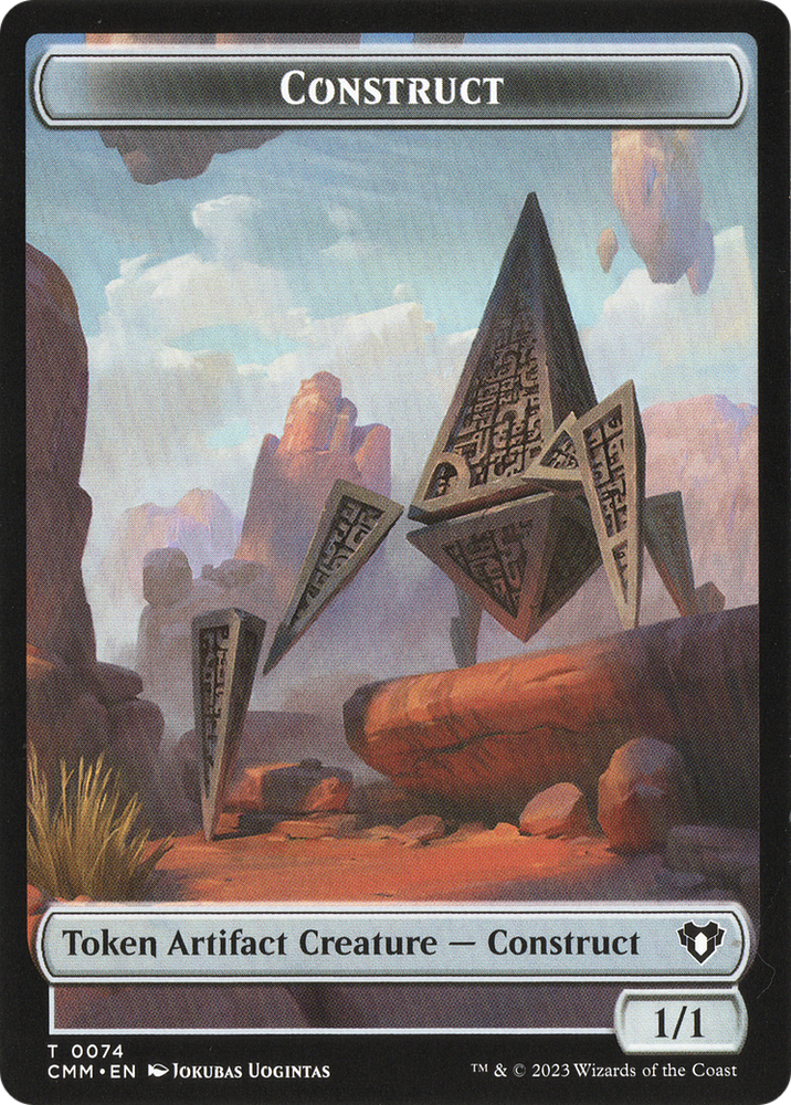 Thopter // Construct (0074) Double-Sided Token [Commander Masters Tokens] Magic: The Gathering