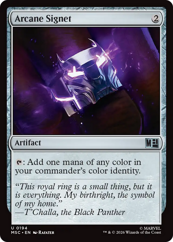 Arcane Signet (0194) [Marvel Super Heroes Commander] Magic: The Gathering