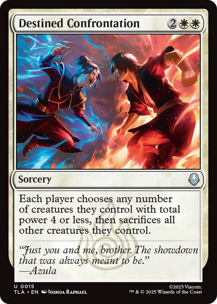 Destined Confrontation [Avatar: The Last Airbender] Magic: The Gathering